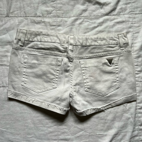 White Jean Shorts - Picture 2 of 6